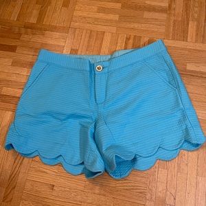 Aqua Lilly Pulitzer Buttercup Shorts size 6